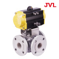 316 Corrosion-resistant fluorine lined pneumatic ball valve